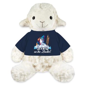 Ski, ski, la vie est meilleure sur les planches - Mouton en peluche Annika MiniFeet® - bleu marine - Devant