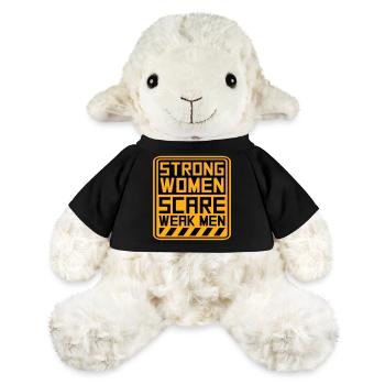 Des femmes fortes effraient les hommes faibles Féministe confiante - Mouton en peluche Annika MiniFeet® - noir - Devant