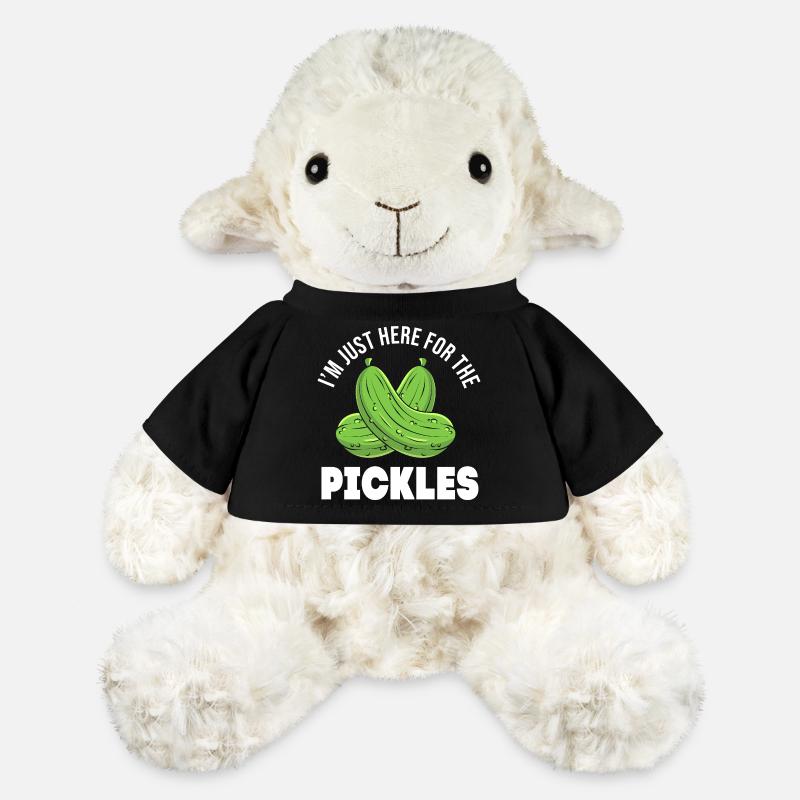 Cornichon concombre et concombre - Mouton en peluche Annika MiniFeet® - noir