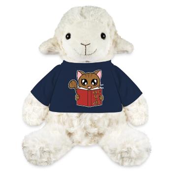 Cute Cat Reads How to Rule the World - MiniFeet® Sheep Annika - french navy - Front