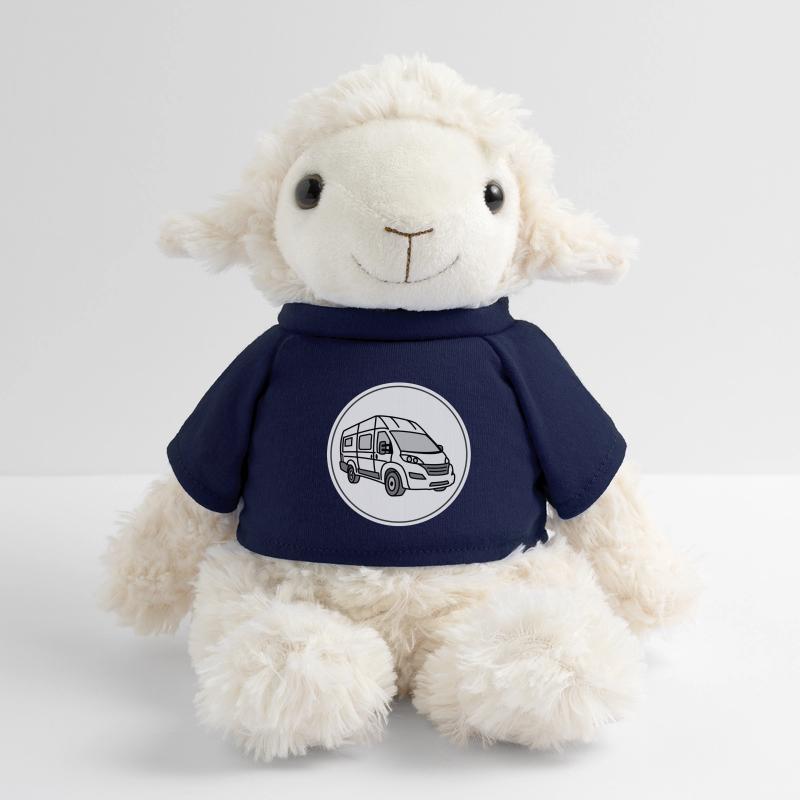 Camping van / van in round white logo MiniFeet® Sheep Annika