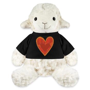 Cœur de mosaïque - Mouton en peluche Annika MiniFeet® - noir - Devant