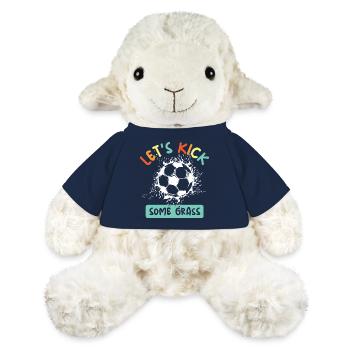 Fußball Team EM lustige Sprüche bunte Farben icon - MiniFeet® Schaf Annika - French Navy - Vorne