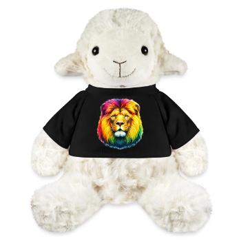 Lion - Mouton en peluche Annika MiniFeet® - noir - Devant