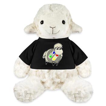 Wolly Sheepling Retro Pad - MiniFeet® Sheep Annika - black - Front