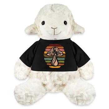 Retro mushroom collector - nature vintage design - MiniFeet® Sheep Annika - black - Front