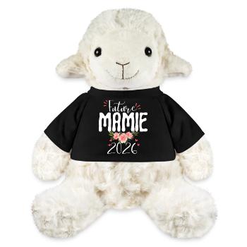 Future Mamie 2026 Annonce Grossesse Grand Mère - Mouton en peluche Annika MiniFeet® - noir - Devant