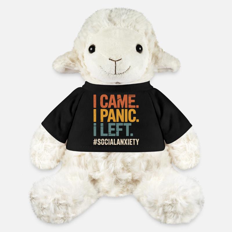 Introverted Problem Funny Social Freak - MiniFeet® Sheep Annika - black