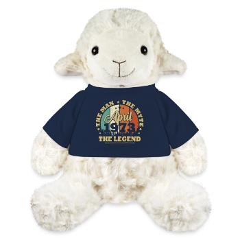 Avril 1973, 50 Ans Anniversaire Hommes femmes - Mouton en peluche Annika MiniFeet® - bleu marine - Devant