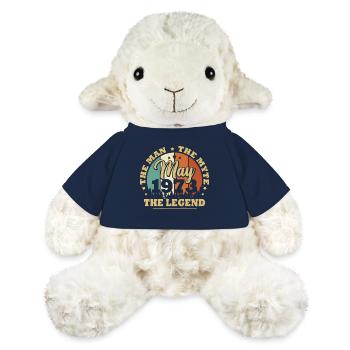 Mai 1973, 50 Ans Anniversaire Hommes femmes - Mouton en peluche Annika MiniFeet® - bleu marine - Devant