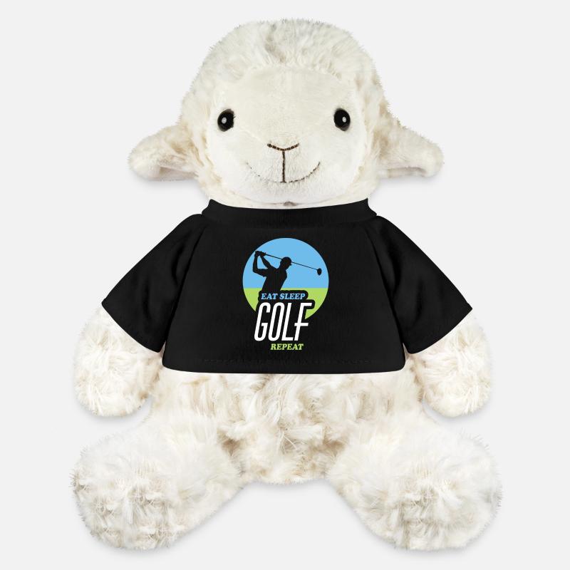 Eating, Sleeping, Golfing, Repeating - MiniFeet® Sheep Annika - black