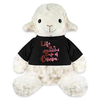 Life cup cocoa cocoa chocolate saying funny - MiniFeet® Sheep Annika - black - Front