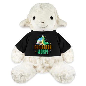 Oreilles toujours ouvertes : Fier ver de livre audio - Mouton en peluche Annika MiniFeet® - noir - Devant