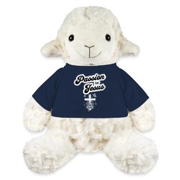 Passion für Jesus Christliches Motiv - MiniFeet® Schaf Annika - French Navy - Vorne