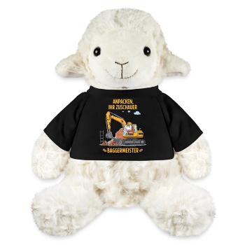 Maître excavatrice licorne - Mouton en peluche Annika MiniFeet® - noir - Devant