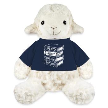 Klassische Philosophen Buchstapel Design - MiniFeet® Schaf Annika - French Navy - Vorne