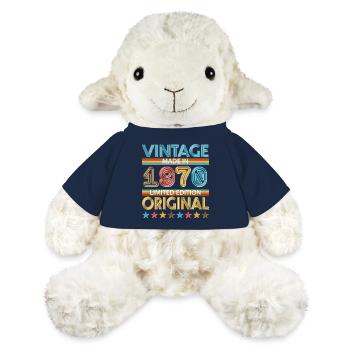 1970 - Mouton en peluche Annika MiniFeet® - bleu marine - Devant