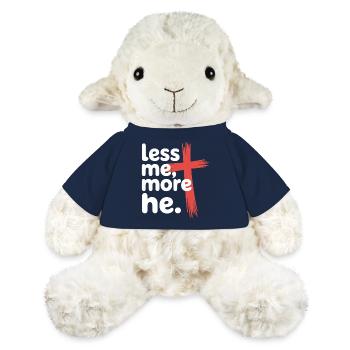 Moins moi plus Il Foi chrétienne - Mouton en peluche Annika MiniFeet® - bleu marine - Devant