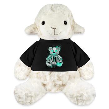 Graffiti Teddy Rebel Street Art - MiniFeet® Sheep Annika - black - Front