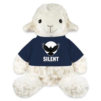 Silent – Dark Raven Gothic Motiv - MiniFeet® Schaf Annika - French Navy - Vorne