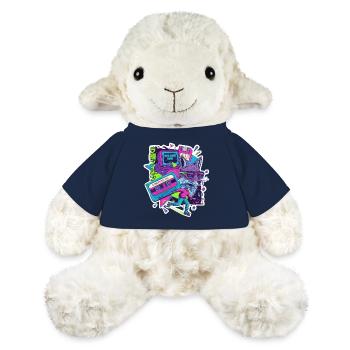 Cyberpunk des années 90 - Mouton en peluche Annika MiniFeet® - bleu marine - Devant