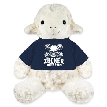 Schädel Kraftgym Design Zucker vermeiden - MiniFeet® Schaf Annika - French Navy - Vorne