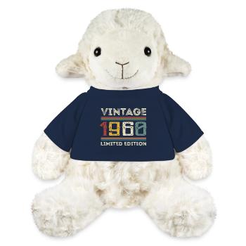 Vintage 1960s Vintage Retro Birthday Gift - MiniFeet® Sheep Annika - french navy - Front