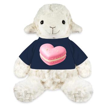 Macaron Herz Pastell Geschenk  - MiniFeet® Schaf Annika - French Navy - Vorne