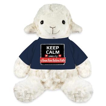 KeepCalm und Schweizerdeutsch - MiniFeet® Schaf Annika - French Navy - Vorne