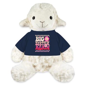 Cadeau de grande sœur Annonce de la grande sœur à nouveau : grossesse - Mouton en peluche Annika MiniFeet® - bleu marine - Devant