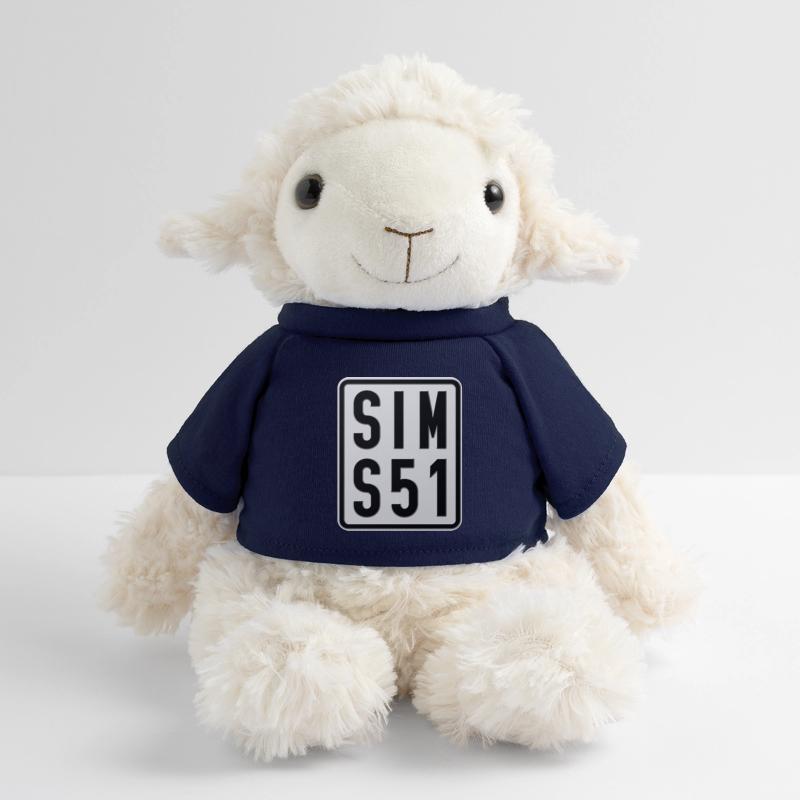 Plaque d’immatriculation du Simson S51 Mobylette Mouton en peluche Annika MiniFeet®