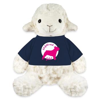 Pug fidel circle dogs humor office life animal love - MiniFeet® Sheep Annika - french navy - Front