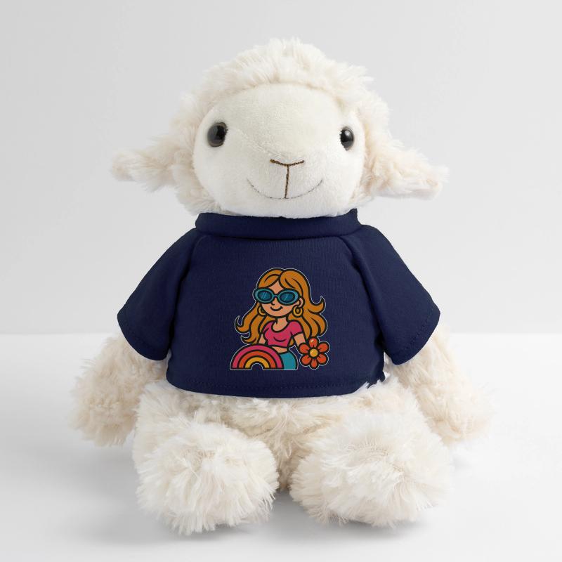Fille d’été rétro - Look Flower Power Mouton en peluche Annika MiniFeet®