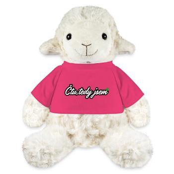 Čtu, tedy jsem - Mouton en peluche Annika MiniFeet® - rose - Devant