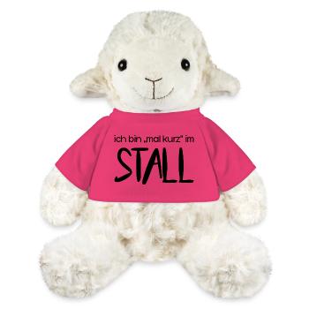 Ich bin "mal kurz" im Stall (schwarz) - MiniFeet® Schaf Annika - Pink - Vorne