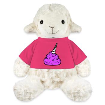 Pferd Einhorn Horn Kacke Scheiße Lustig Kot Haufen - MiniFeet® Schaf Annika - Pink - Vorne
