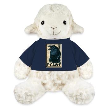 Lustiger schwarzer Krähenvogel mit F-CAW-F-SPRUCH - MiniFeet® Schaf Annika - French Navy - Vorne