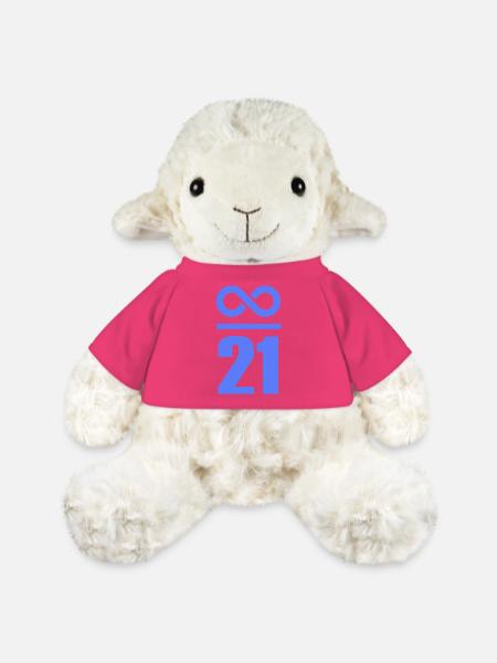 Unendlich durch 21 Millionen Bitcoin Unendlich - MiniFeet® Schaf Annika - Pink
