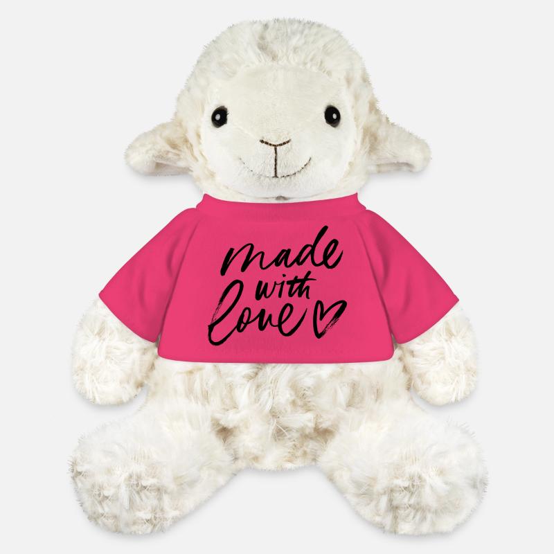 Abstract graphic design in black and white - MiniFeet® Sheep Annika - pink