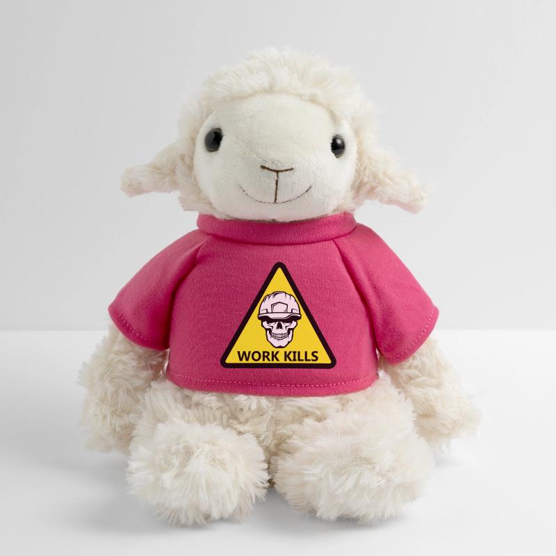 Danger Work, Kill Schild mit behelmtem Totenkopf MiniFeet® Schaf Annika