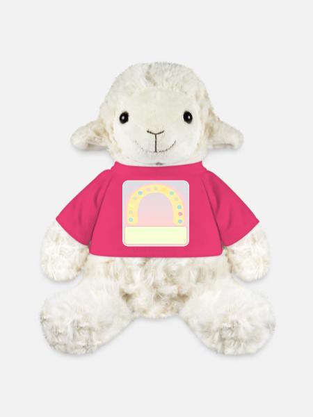 Namensschild Bogen - MiniFeet® Schaf Annika - Pink