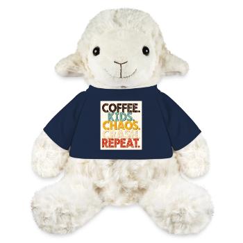 Kaffee Kinder Chaos Crash Wiederholung - MiniFeet® Schaf Annika - French Navy - Vorne
