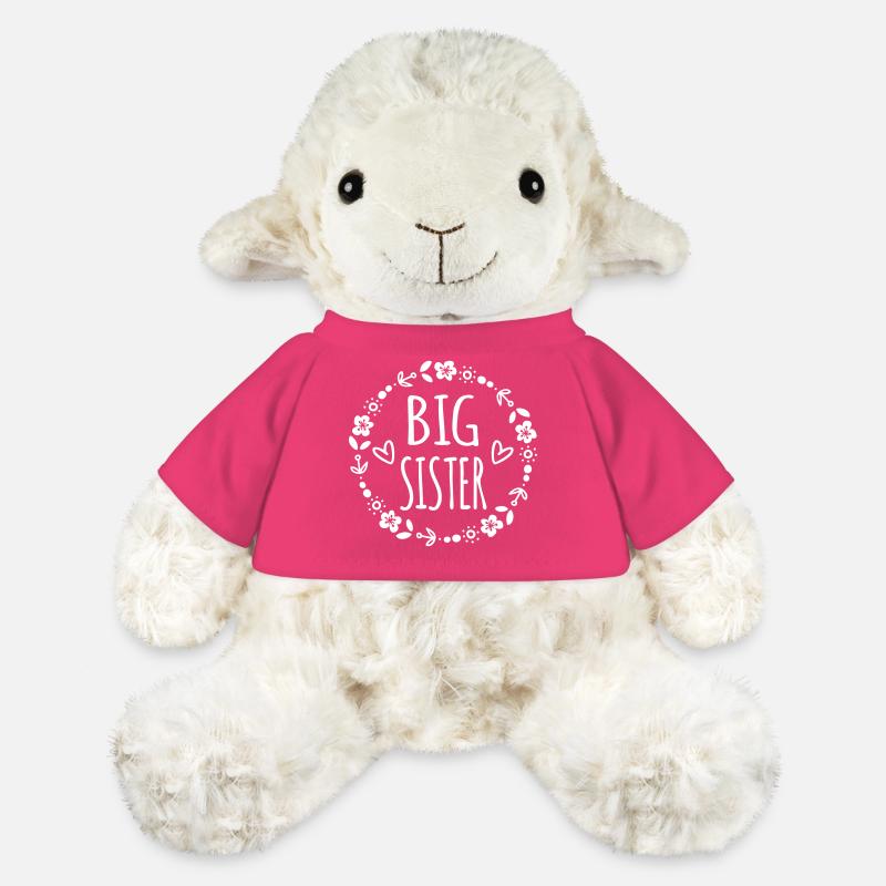 Große Kleine Schwester Geschenkidee Schwestern - MiniFeet® Schaf Annika - Pink