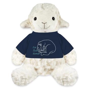 Manger dormir répéter - Mouton en peluche Annika MiniFeet® - bleu marine - Devant