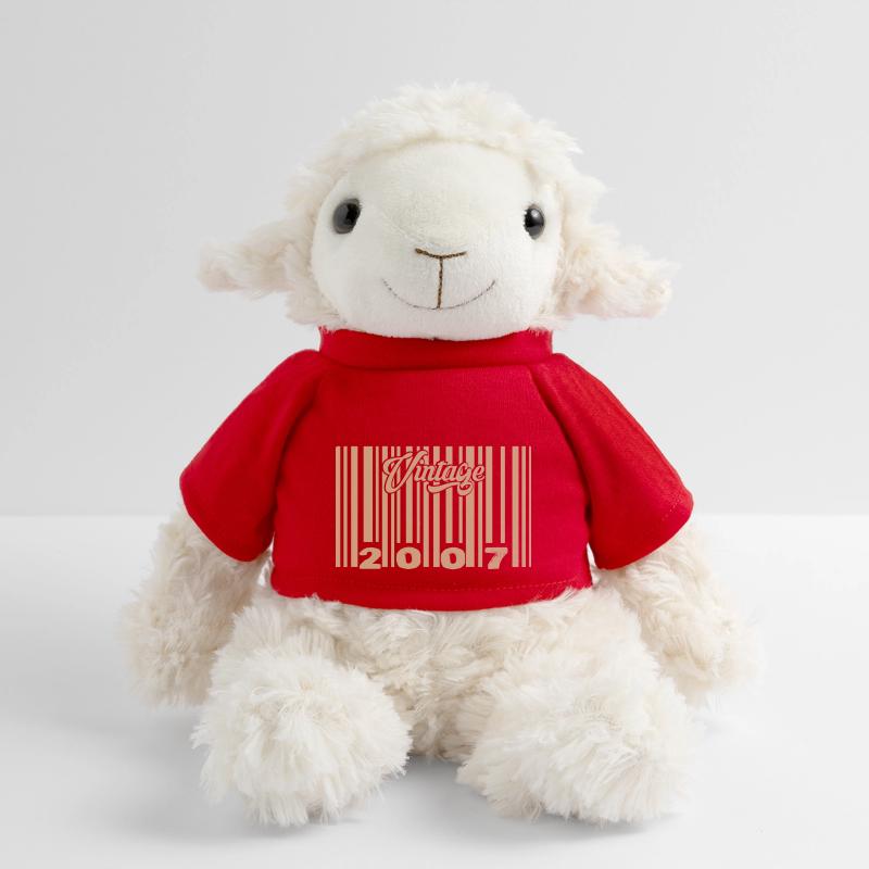 vintage 2007 Code barre 2007: Année 2025. Mouton en peluche Annika MiniFeet®