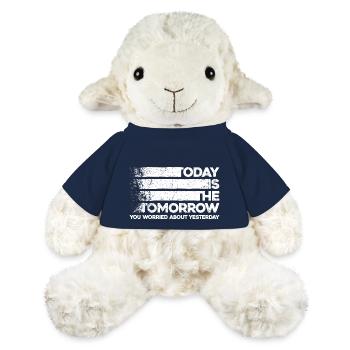 Motivierendes Weisheitsdesign. Die Vibes von morgen von heute - MiniFeet® Schaf Annika - French Navy - Vorne