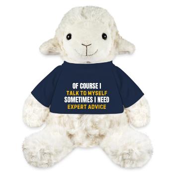 of course i talk to myself i need expert advice - Mouton en peluche Annika MiniFeet® - bleu marine - Devant