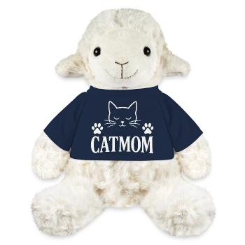 Maman chat - Mouton en peluche Annika MiniFeet® - bleu marine - Devant