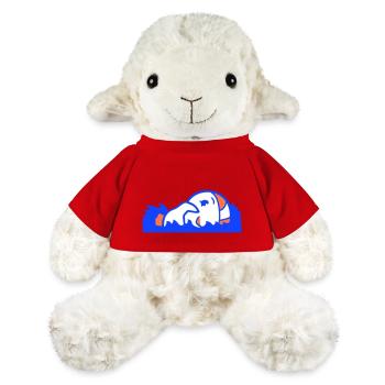 Ente schwimmt Schwimmbad Wasser Meer Urlaub Spaß - MiniFeet® Schaf Annika - Rot - Vorne