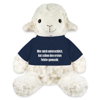 Qui me sous-estime - Mouton en peluche Annika MiniFeet® - bleu marine - Devant
